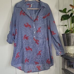 Blue and Red Striped WShirt